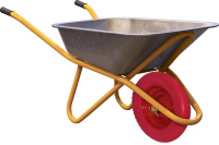 Тачка POLYAGRO строительная 110 л. комплект (с бескамерным колесом)